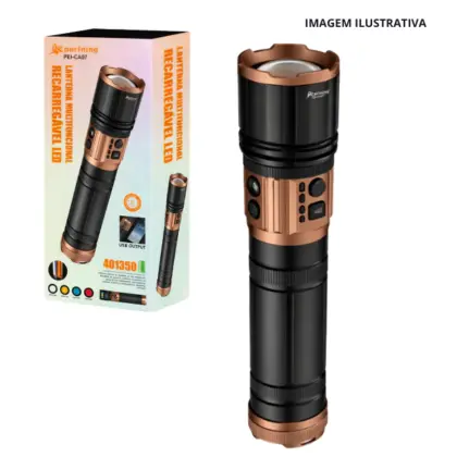 Lanterna Recarregavel Led Pei-Ca07 Cb-G908