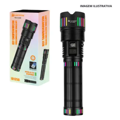 Lanterna Recarregavel Led Pei-Ca08