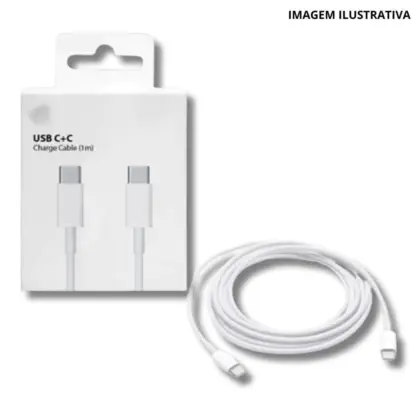 Cabo Usb-C / Usb-C Cx Branca Premium