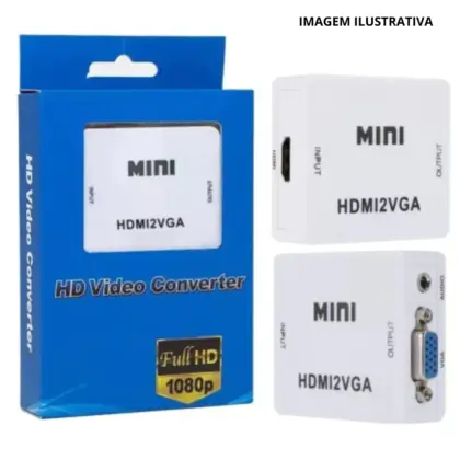 Conversor De Vídeo Hdmi2Vga Cx Azul