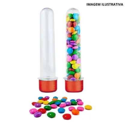 Tubete 12Cm Transparente C/10 Mirandinha