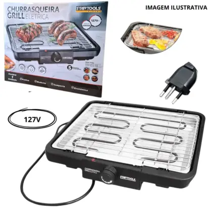 Churrasqueira Grill Eletrico Quadrada 127V Ar0999