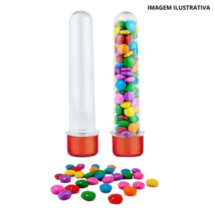 Tubete 8Cm Transparente C/10 Mirandinha