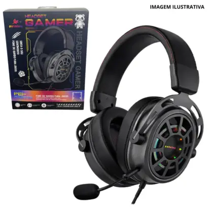 Fone Headset Gamer Rgb C/Fio Pei-Gm018