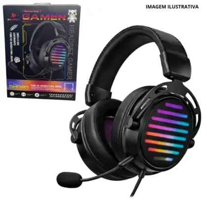 Fone Headset Gamer Rgb C/Fio Pei-Gm020