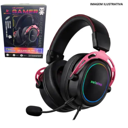 Fone Headset Gamer Rgb C/Fio Pei-Gm019