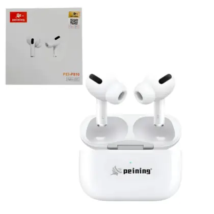 Fone de Ouvido Bluetooth Peining PEI-P810 com Borrachinhas, Microfone e Controle Touch