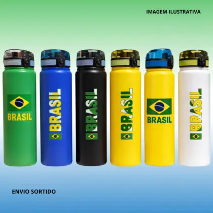 Garrafa Plastica Squeeze Do Brasil 800ml Toy064