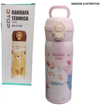 Garrafa Térmica 350ml Estampa Btop Bm-P1898