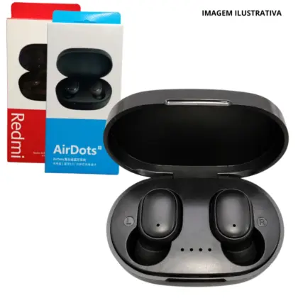 AirDots Sem Visor/Sem Logo Cx Azul/Vermelha