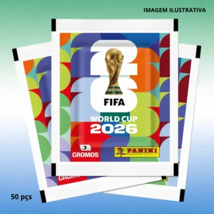 Figurinha Adesiva Copa Do Mundo 2026 Pacote c/50 pçs