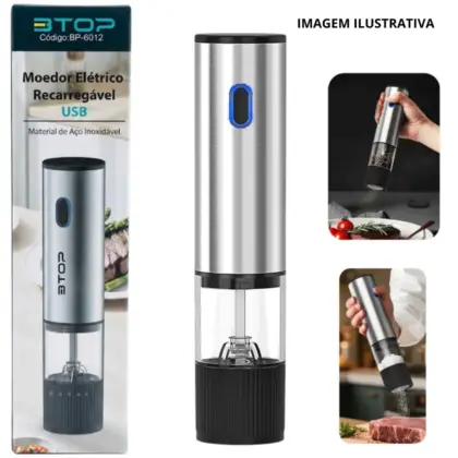 Moedor Elétrico Recarregável Bp-6012