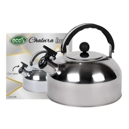 Chaleira Inox C/ Apito 2000Ml Eco23117