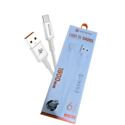 Pei-J50-3 Cabo De Dados Usb Tipo C Peining 1,8M