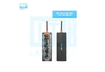 Hub Tipo C Para Hdtv 5 Em 1 Pei-Hub 3011
