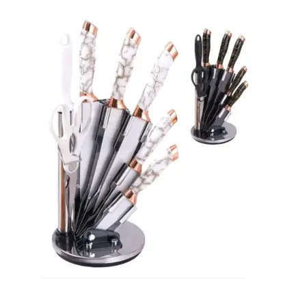 Kit Faqueiro Churrasco Inox 9 Pçs Jyw-052
