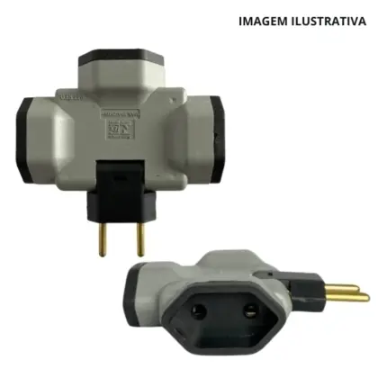 Benjamin T Adaptador Articulado Plug Tomada Selo Inmetro