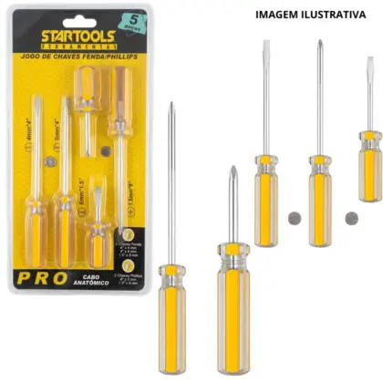 Jogo De Chave De Fenda/Phillips Ar0022