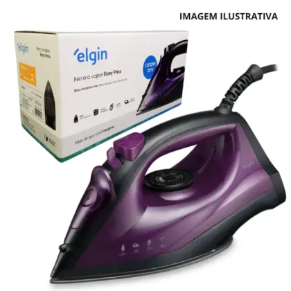 Ferro De Passar A Vapor Easy Pass 1200W 127V Fva-0901 Elgin