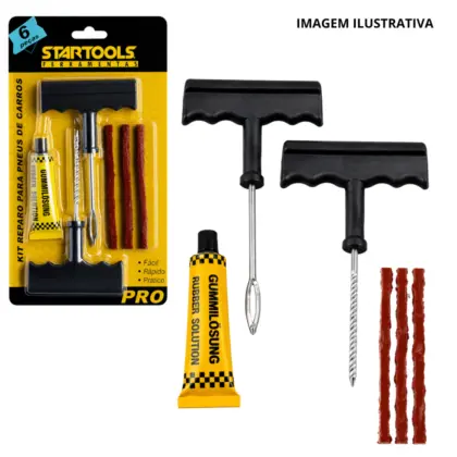 Kit Reparo De Pneu 6 Pcs Ar0305 Sr0305