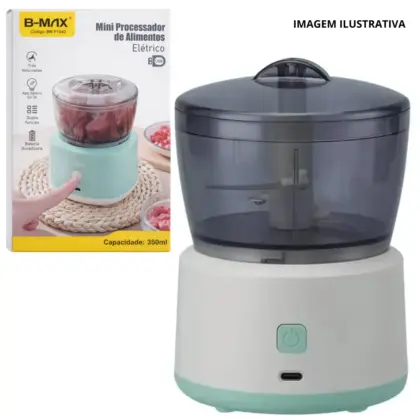 Mini Processador Elétrico 350Ml Bm-F1042