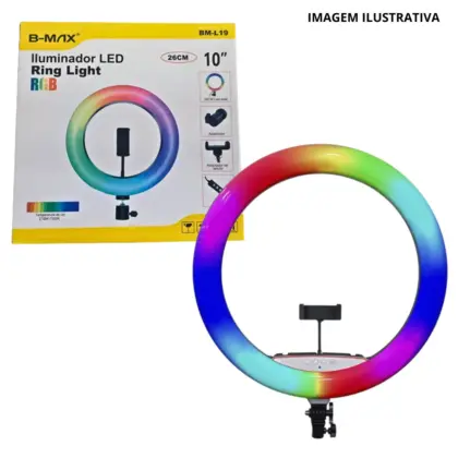 Ring Light 10 Polegadas Led Rgb Bm-L19