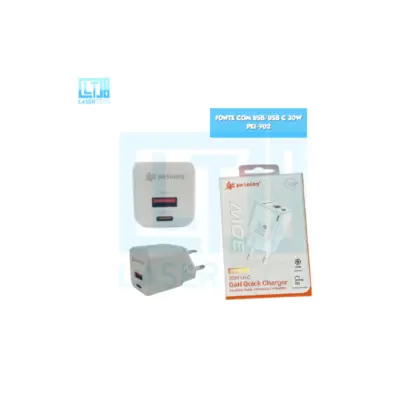 Fonte Com Usb/Usb C 30W Pei-902