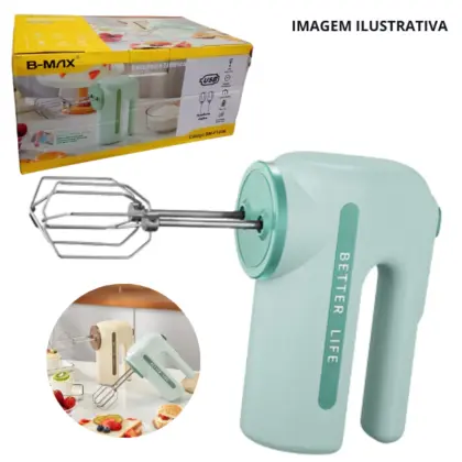 Batedeira Elétrica Dupla S/ Fio Bm-F1036