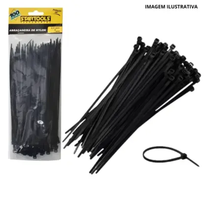 Abraçadeira De Nylon 20Cm C/100 Ar0142 Sr0142