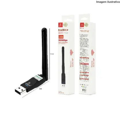 Placa De Rede Usb Wi-Fi Ka-T8188
