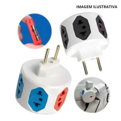 Adaptador Benjamin C/ Fusível De Proteção Ada-010