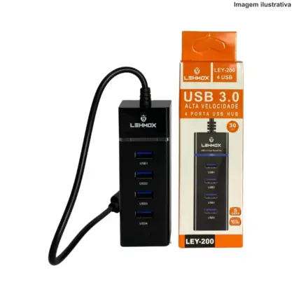 Hub Usb 3.0 4 Portas Usb Ley-200 Lehmox