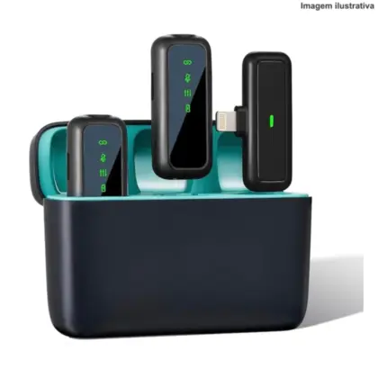Kit 2 Microfones Lapela Pei-Mkf02 Peining