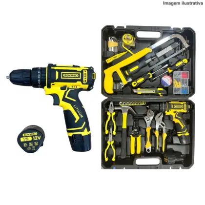 Kit Oficina C/ Parafusadeira 12V Bom-9908 Bomvink