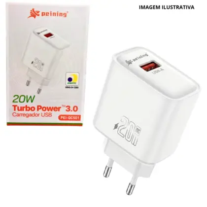 Fonte Turbo Usb 20W Pei-Qc501