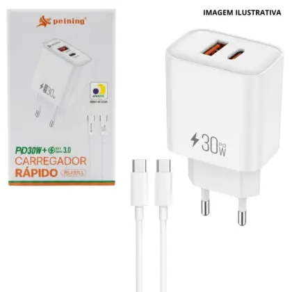 Carregador Rápido Tpc/Tpc 30W Pei-Pd171-5