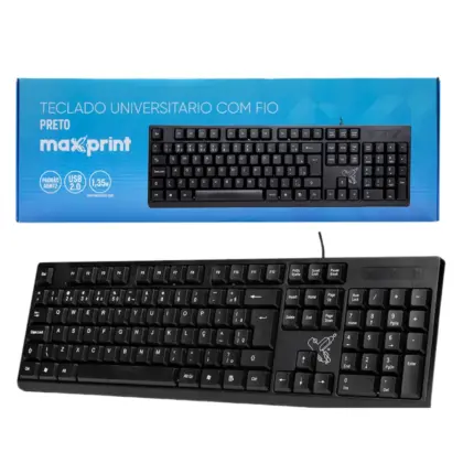 Teclado Officeeasy Usb Com Fio 60000153 Maxprint