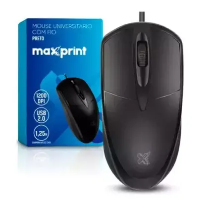 Mouse Officeeasy Com Fio 60000154 Maxprint