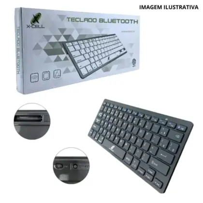Teclado Sem Fio Bluetooth Ergonomico Xc-Tec-04