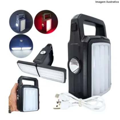 Luz De Emergência Indução Solar Led 20W Ka-L6977