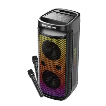 Caixa De Som Bluetooth C/ 2 Microfones Pei-Sp05