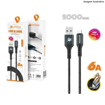 Cabo De Dados V8 Reforçado 2M 6A Pei-J77-1