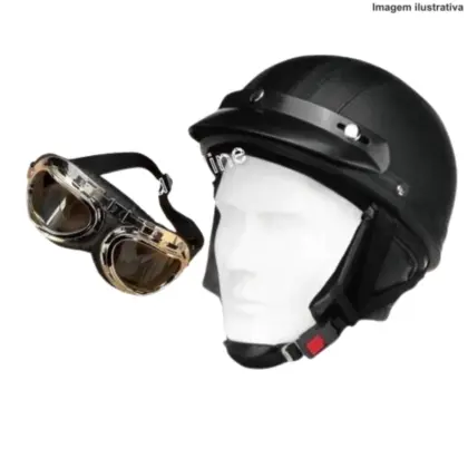 Capacete Esportivo Com Óculos Mc-010