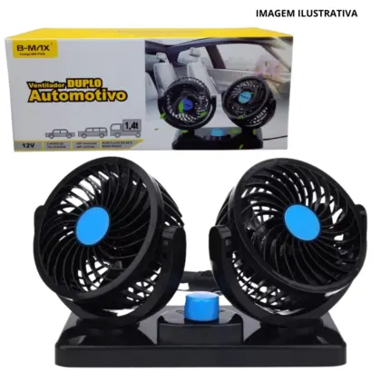 Mini Ventilador Automotivo Duplo Bm-F908